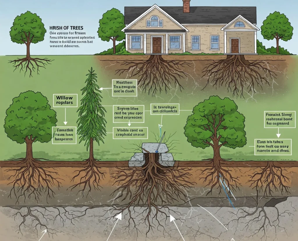 Types of Trees That Pose the Highest Risk to Foundations