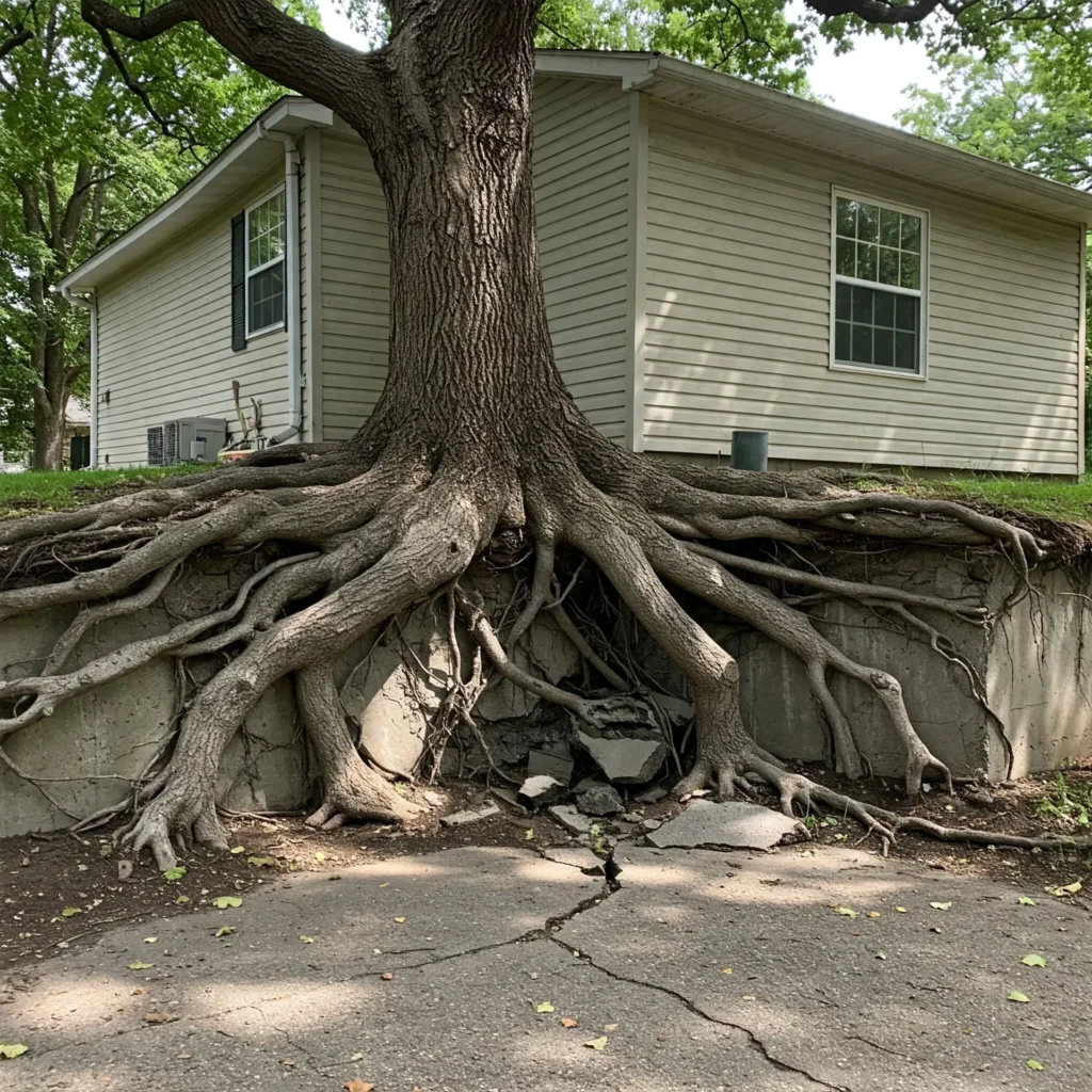 tree damage to foundation