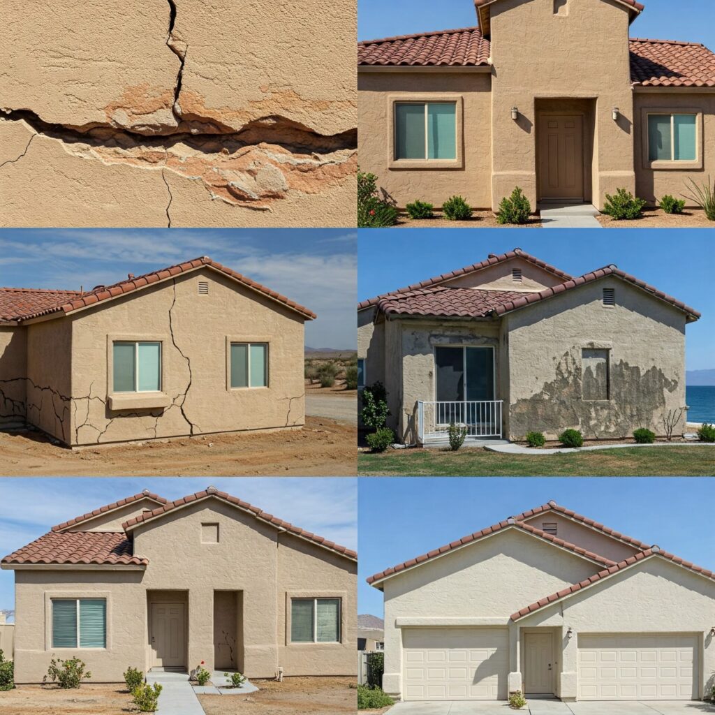 Foundation issues and stucco cracks