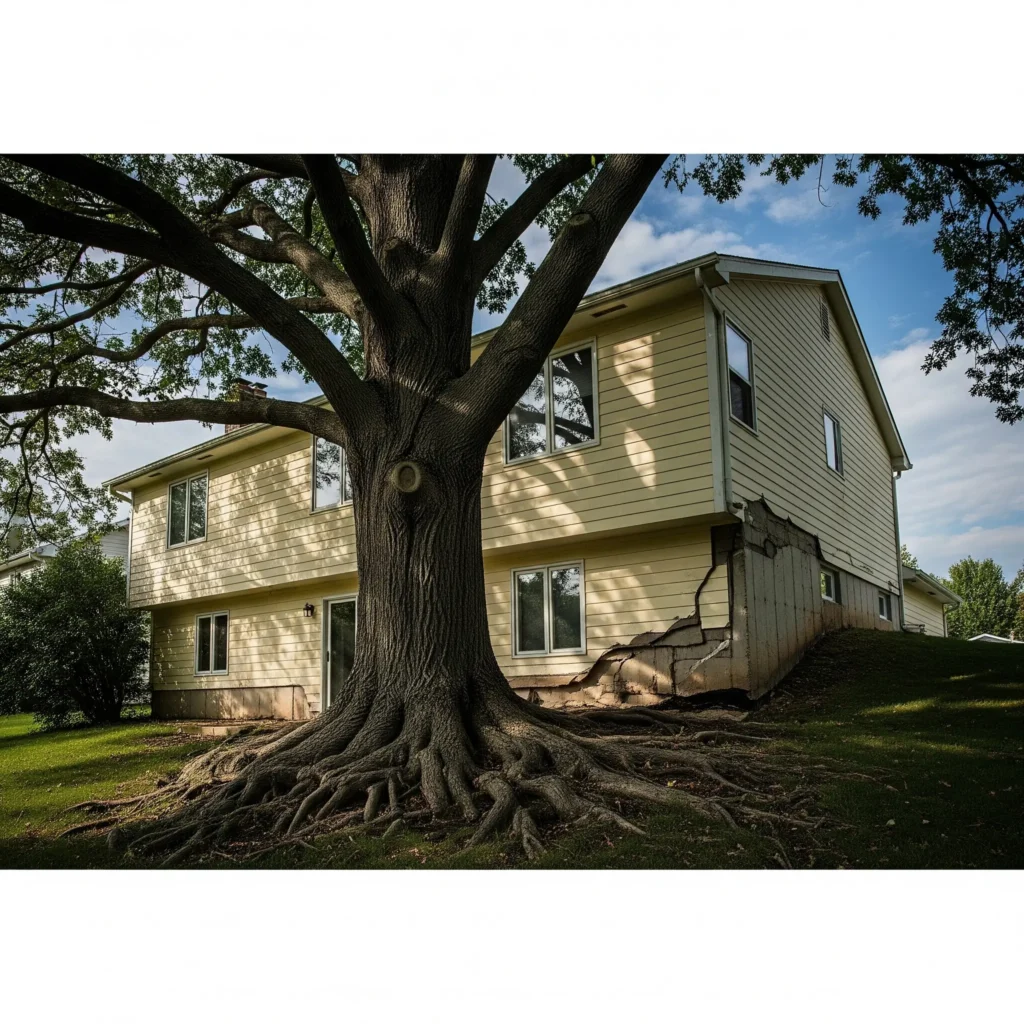 damage from invasive tree roots