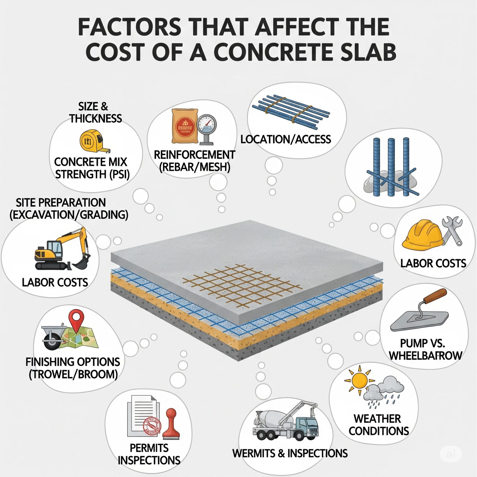 Factors That Affect the Cost of a Concrete Slab