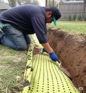 Bio root barrier installation