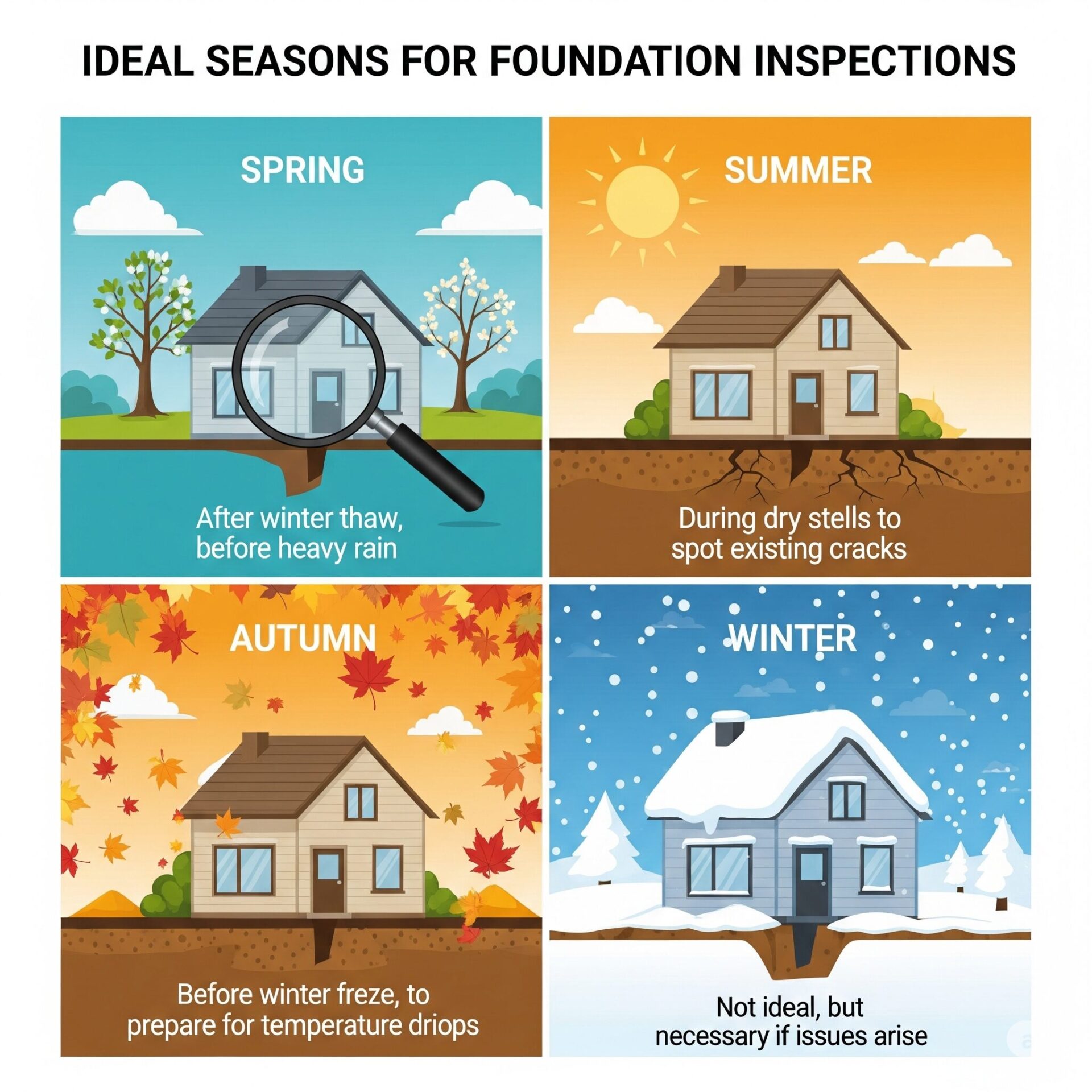 Ideal Times of Year for Foundation Inspections
