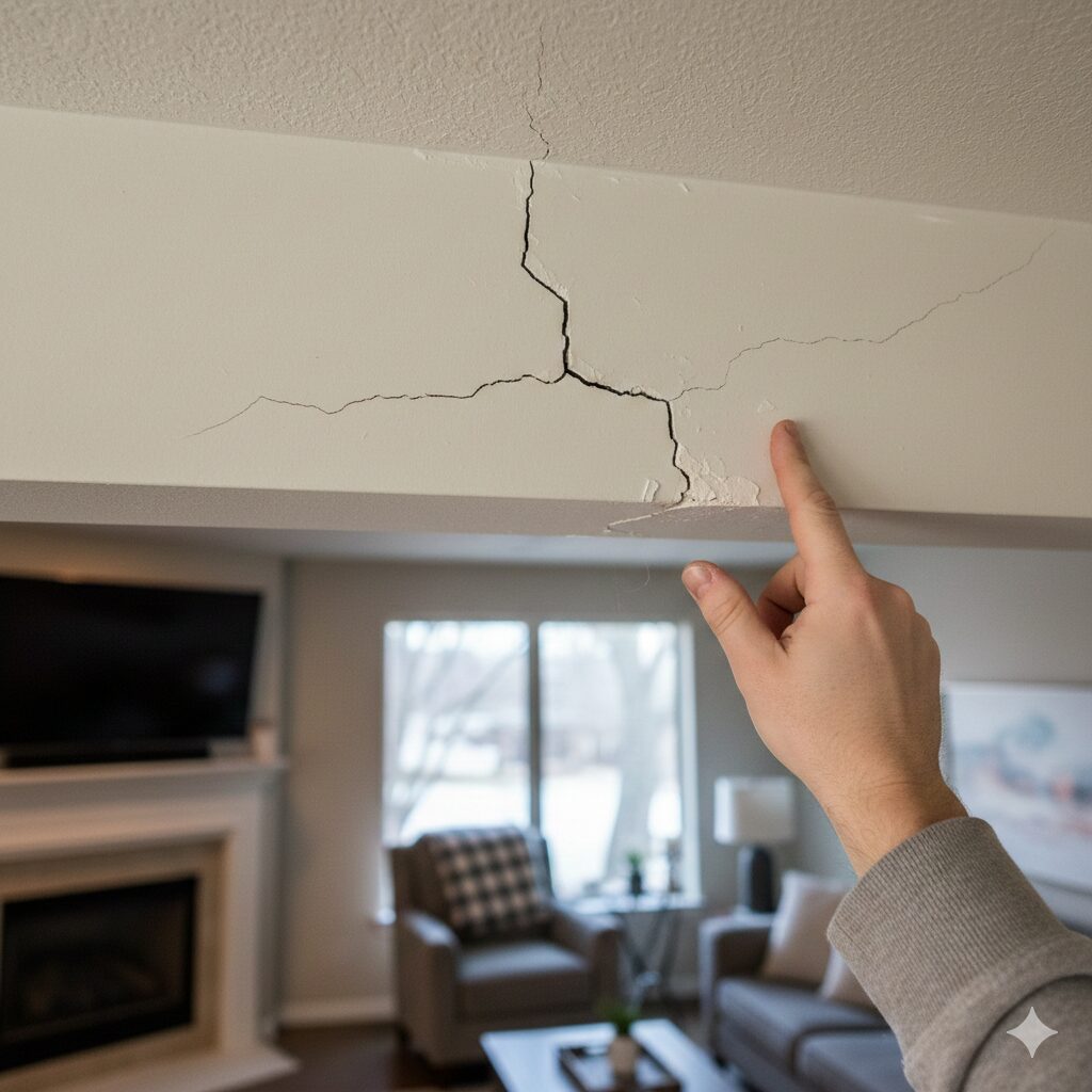 Cracks in Interior Walls or Ceilings